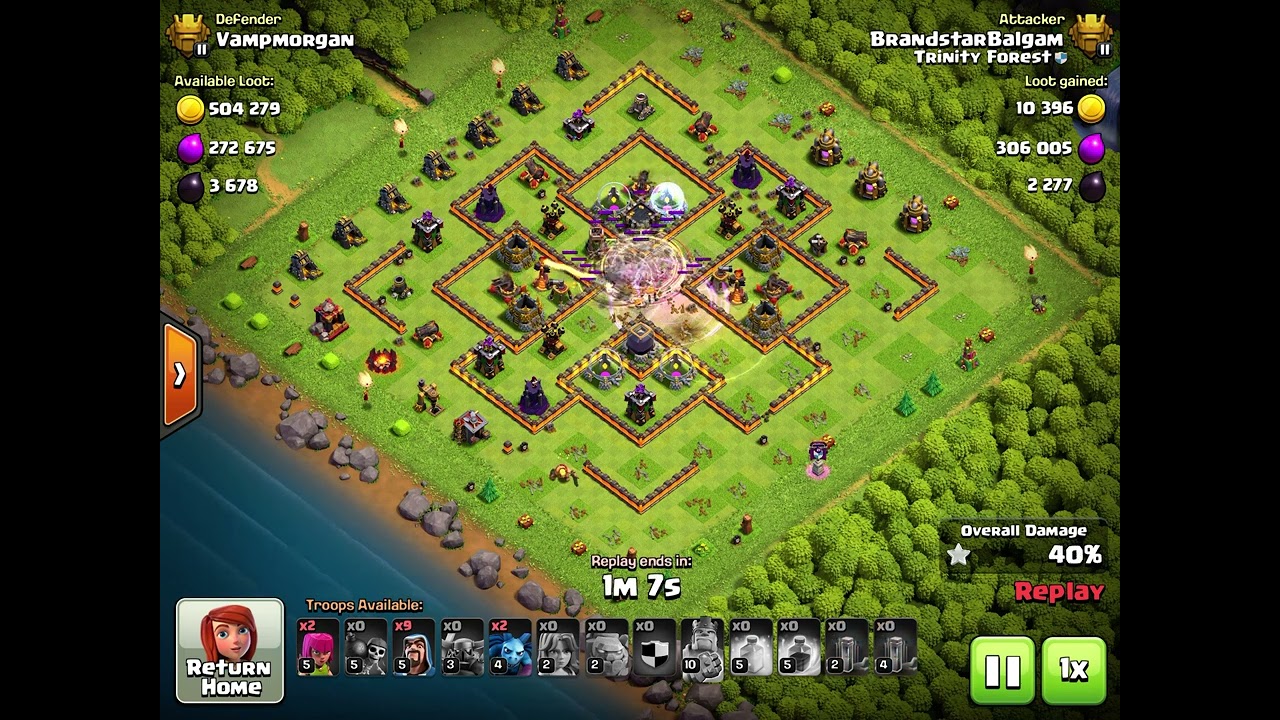 TH8 vs TH10 Attack Strategy 2023 #coc #th8pushing #th8tips #trophypushing