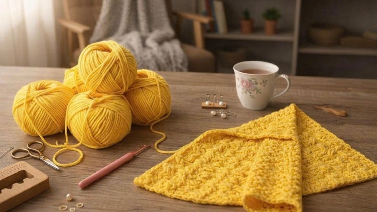 STUNNING TWISTED CABLE CROCHET STITCH – PERFECT COZY SCARF PATTERN FOR FALL & WINTER! ✨