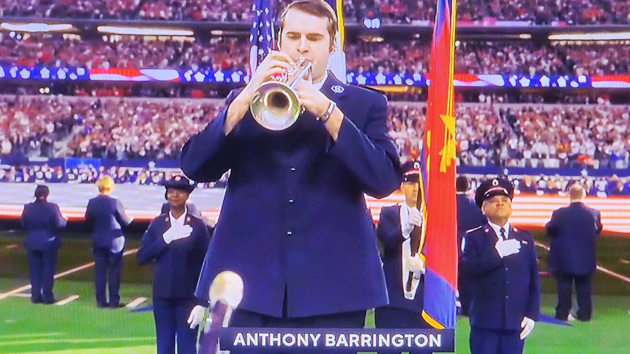 ANTHONY BARRINGTON: NATIONAL ANTHEM: KANSAS CITY CHIEFS VS. DALLAS COWBOYS: NFL WEEK 13: NOVEMBER 27