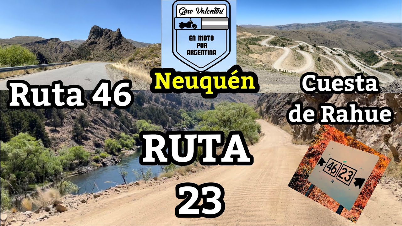 RUTA 23 | RUTA 46 | Neuquén | CUESTA DE RAHUE | en moto por Argentina