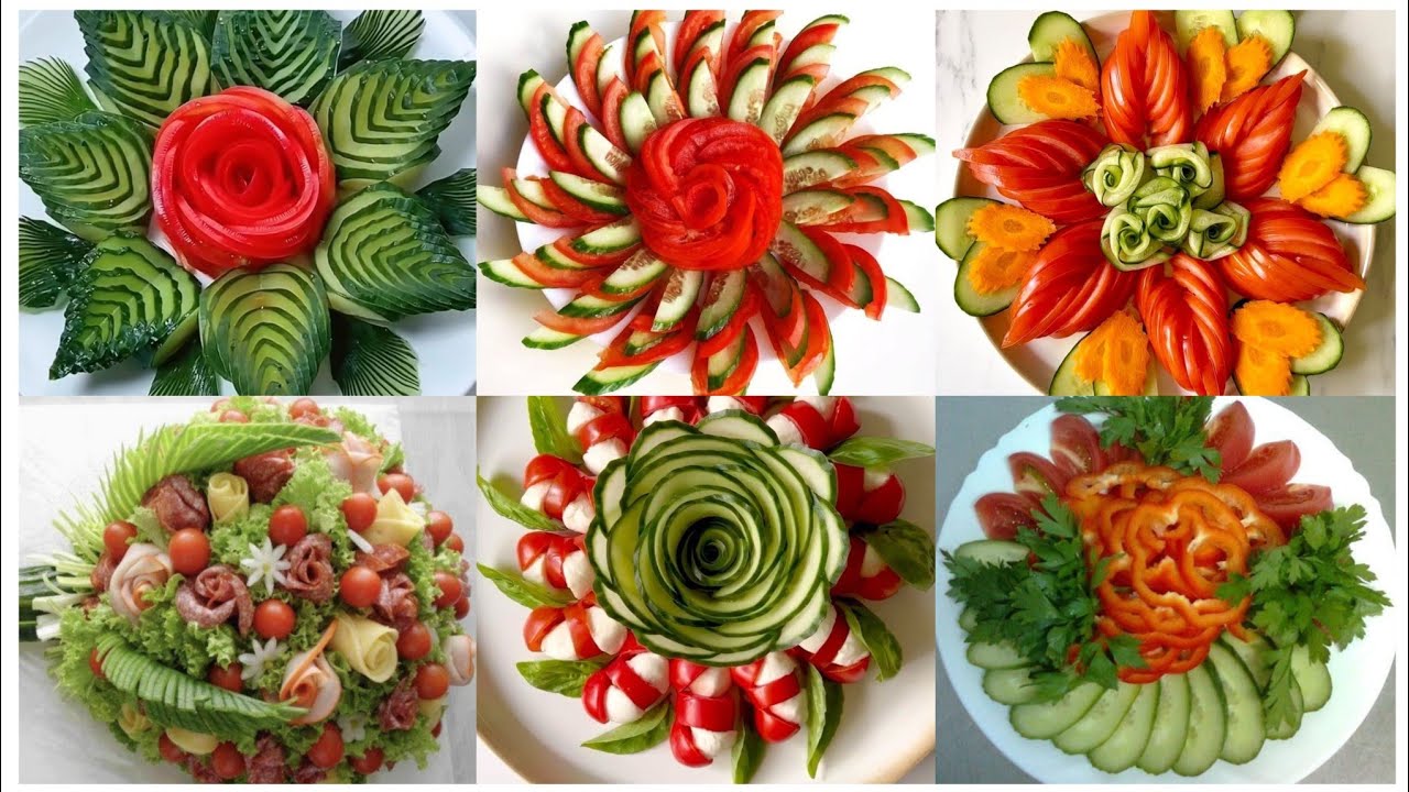 Different styles salad decorations ideas/easy and healthy salad ideas#salad #viral #viralvideo