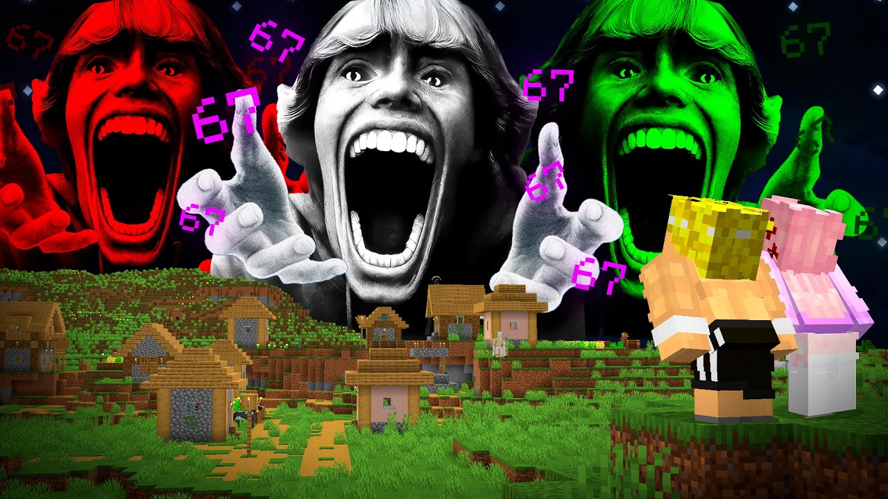 Sobreviví al APOCALIPSIS del 67 KID en Minecraft...