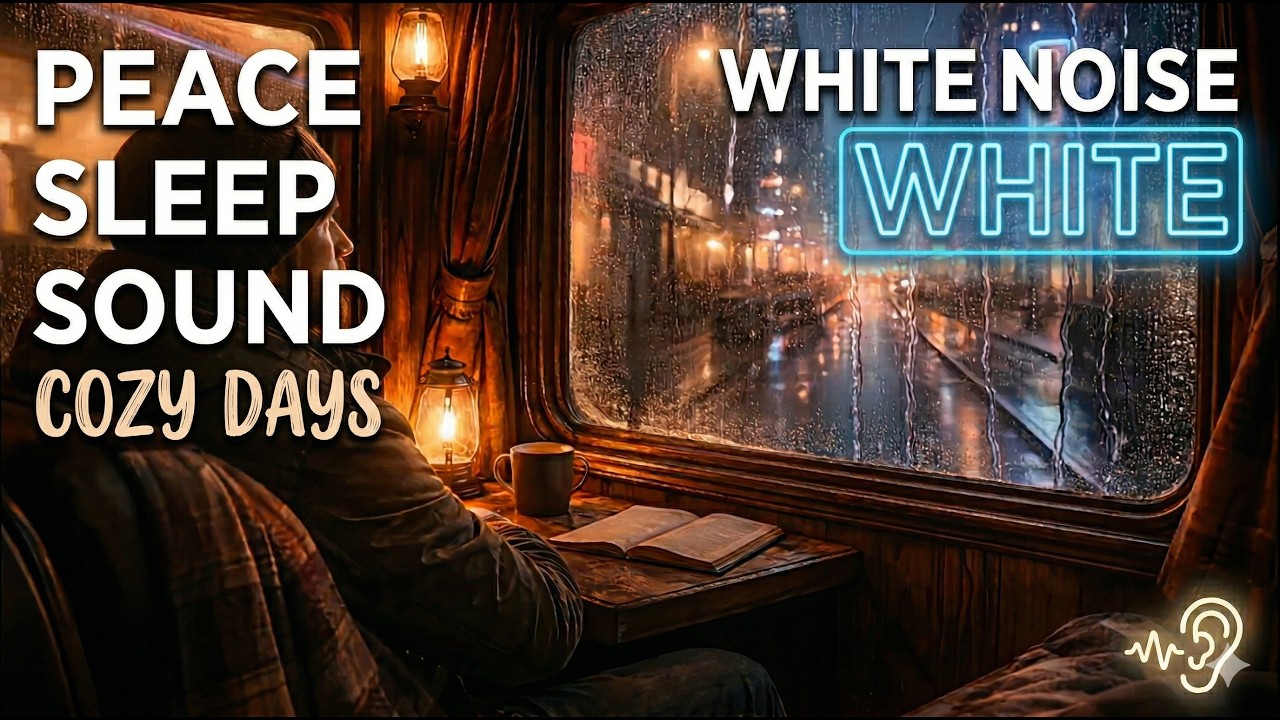 Cozy Rainy Night Train Ride – Window Seat & Relaxing Rain Sounds (3 Hours)