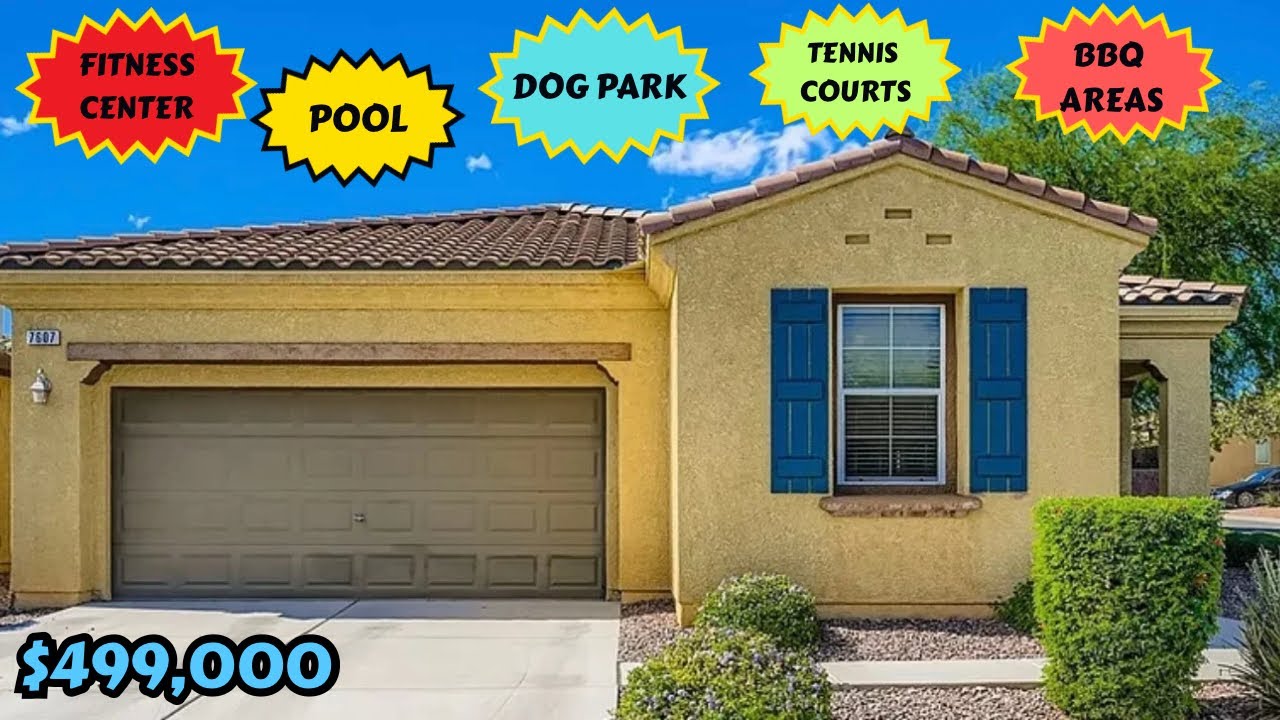 Las Vegas Homes for Sale One Story, Single Story Homes Gated Community with Pool Amenities