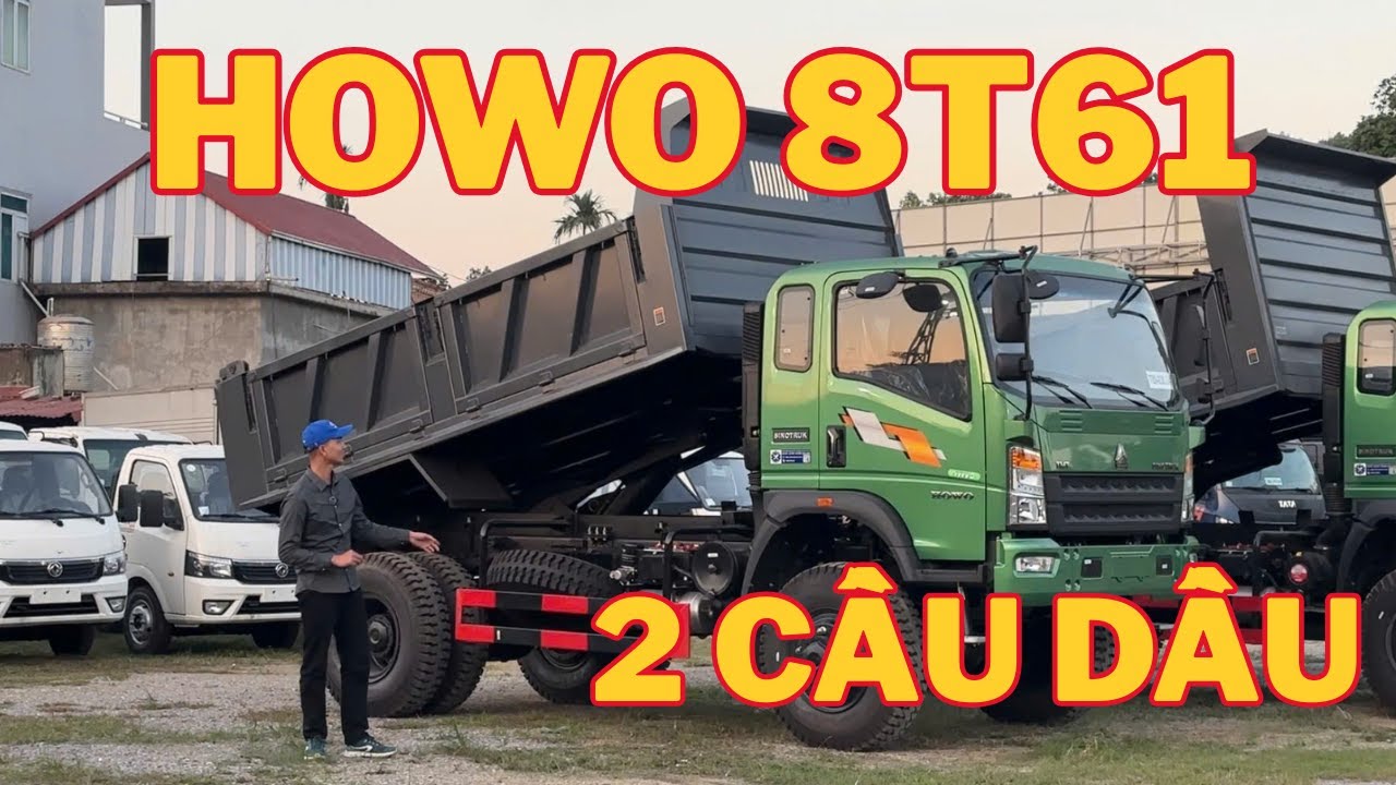 Xe Ben Howo 8 Tấn 2 Cầu Dầu - Giá Tốt Nhất 2025 | Thùng 7 Khối