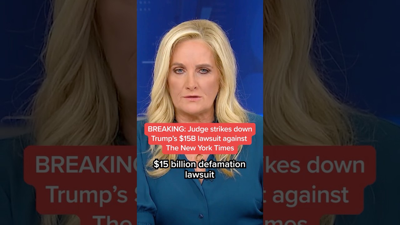 BREAKING: Judge strikes down Trump's $15B lawsuit against The New York Times