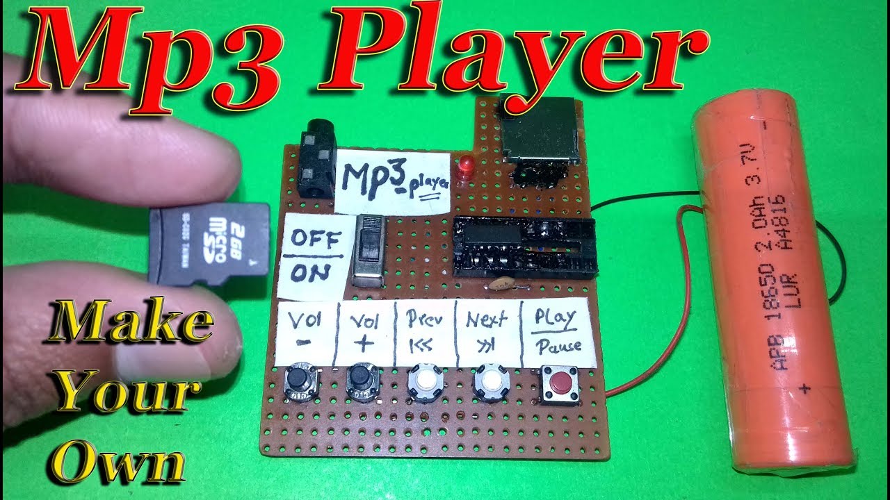 How to Make SD Card Mp3 Player at Home | DIY SD Card Mp3 Player | Homemade Micro Sd Card Mp3 Player