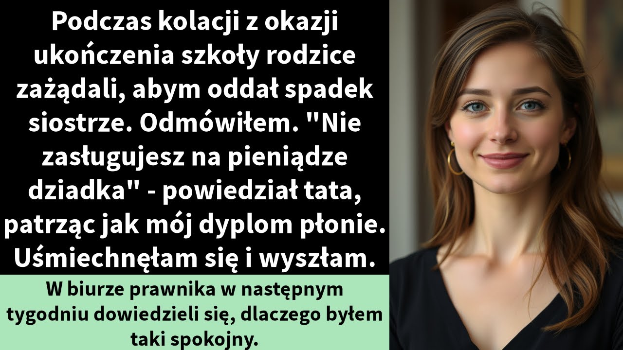 W moje urodziny rodzice zorganizowali kolację ze 100 krewnymi tylko po to, by się mnie wyprzeć.