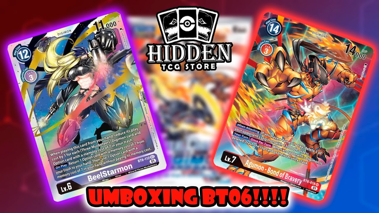 Digimon TCG - Umboxing BT06 - Hidden TCG Store