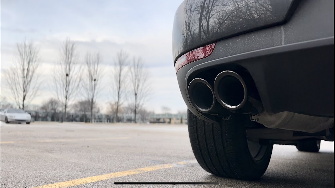 Porsche Macan 2.0T exhaust pipe tips Topaz replacement