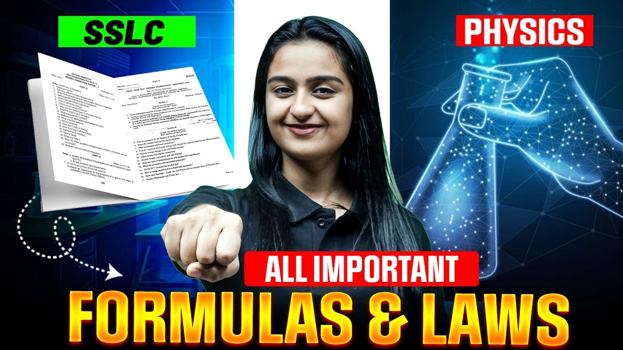 SSLC Physics All Important Formulas & Laws | PW Kerala