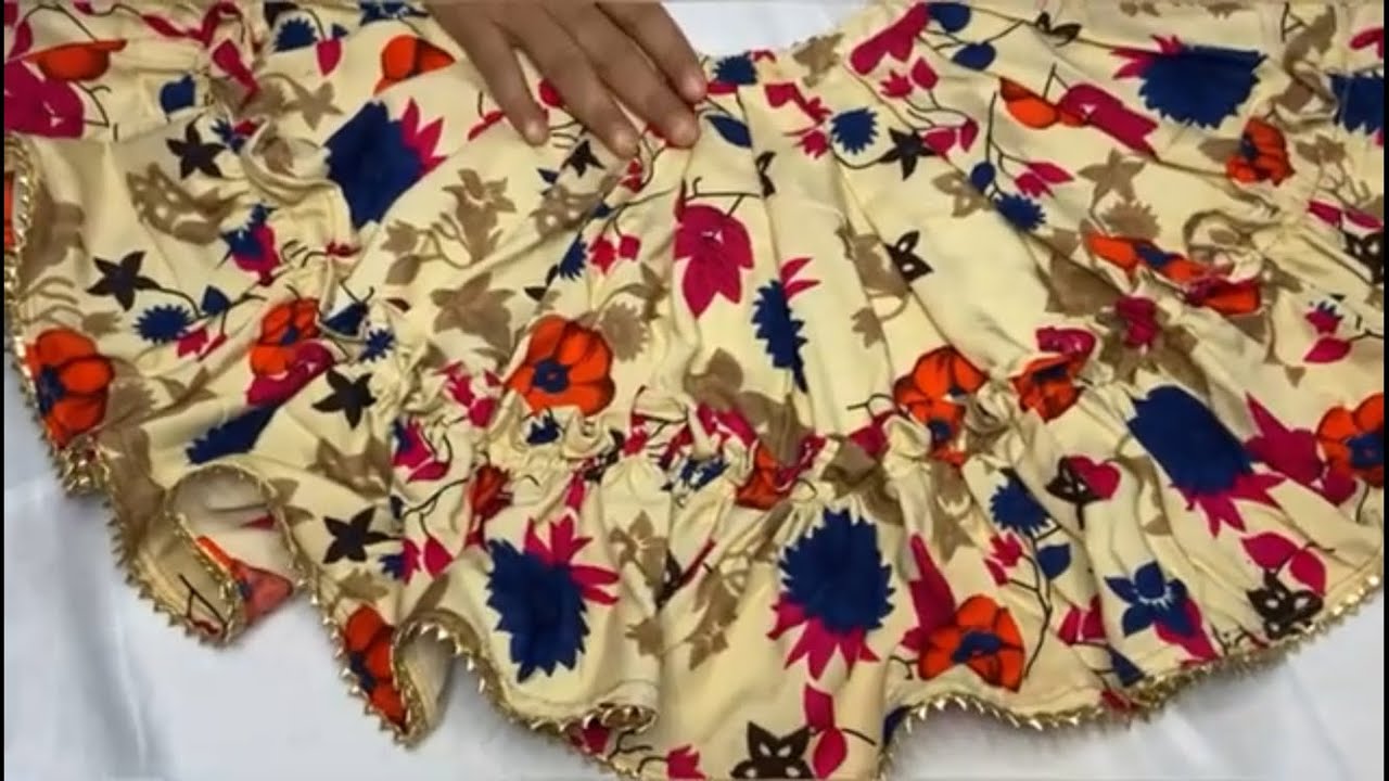 Radha rani gathered style lehnga making tutorial and Krishna frill skirt making tutorial -yugal jodi