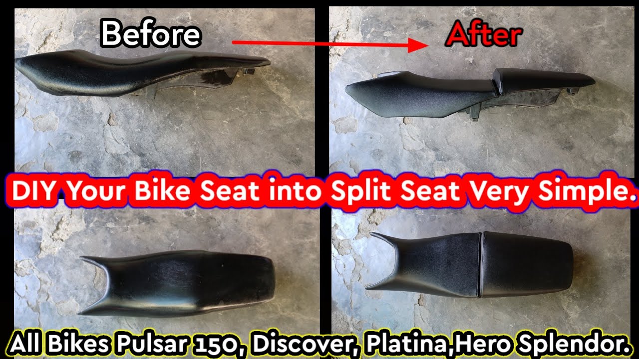 How to Split Any Bike seat. |Pulsar |Hero Splendor| Discover|Platina|So Simple and Easy.