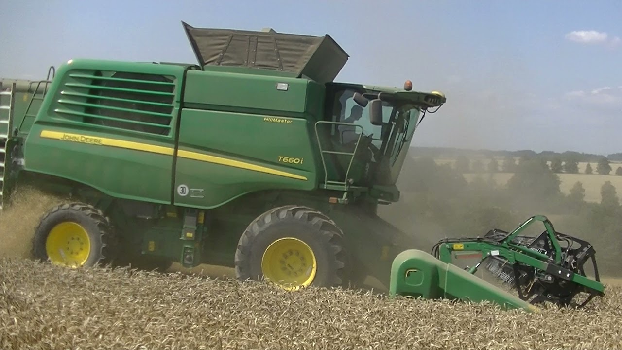 Sklizeň Pšenice 2021 s John Deere T660i,T660 a T670i