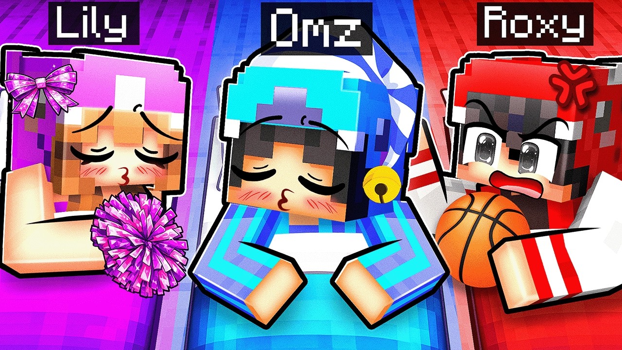 Having a HIGHSCHOOL SLEEP OVER in Minecraft!