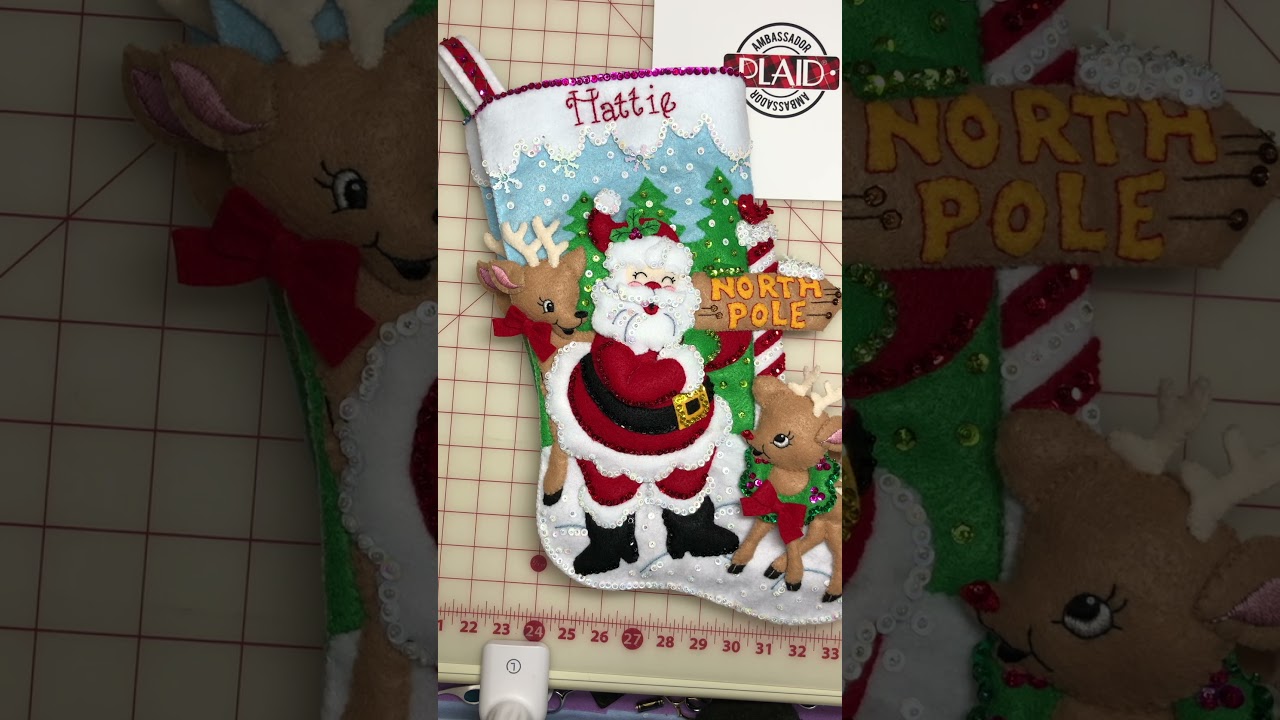 Bucilla Keepsake Stocking Pocket by PlaidCrafts.