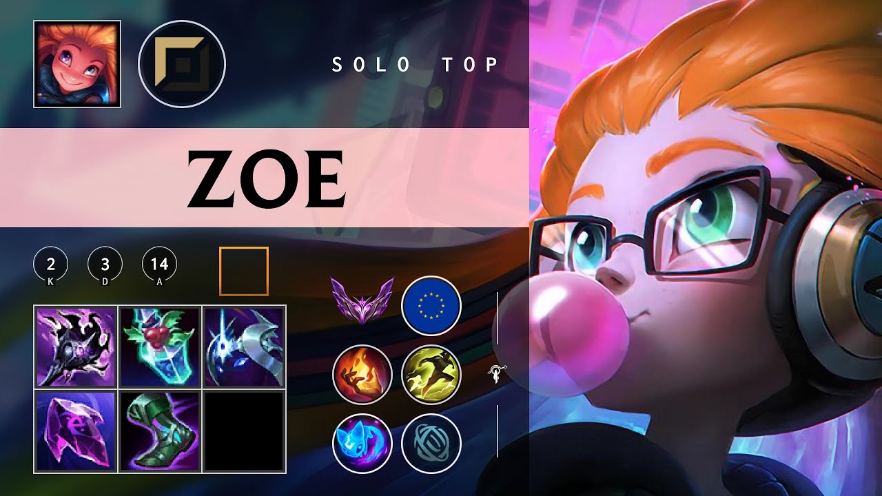 Zoe Top vs Sion - EUW Master Patch 26.02