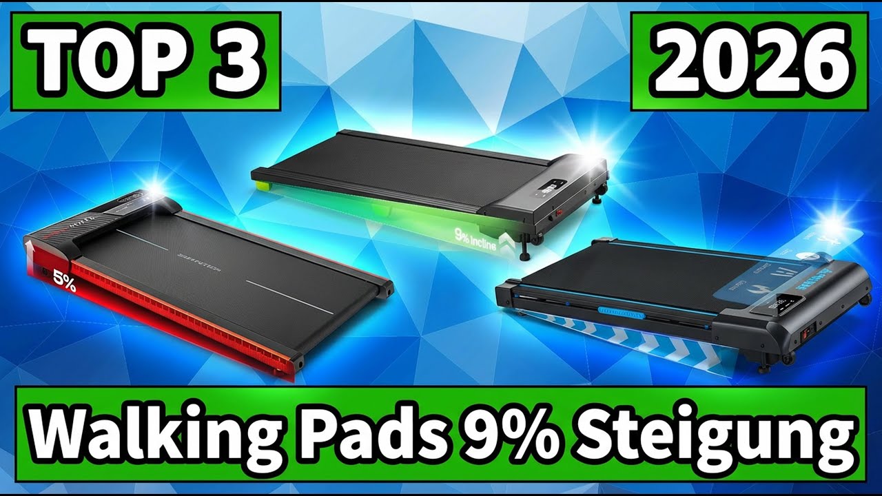 Welches Walking Pad mit 9 % Steigung kaufen? (Top 3 Vergleich)