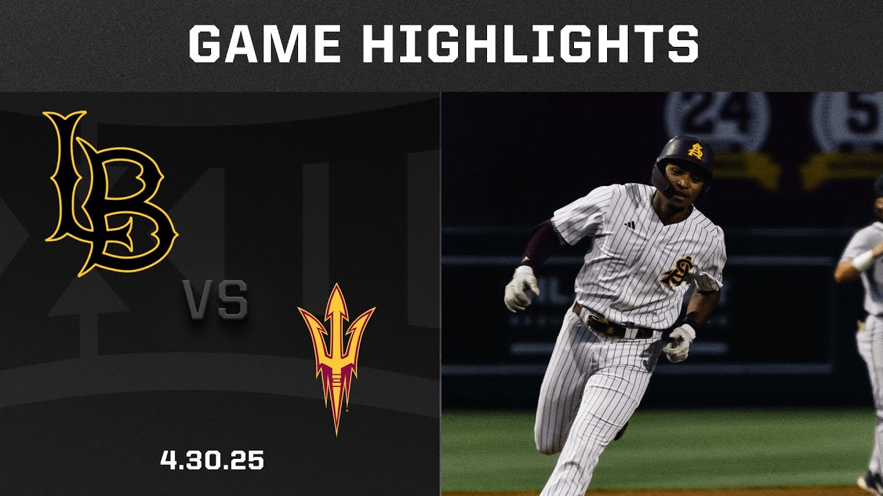 Long Beach State vs. Arizona State (4.30.25) Highlights | 2025 Big 12 Baseball