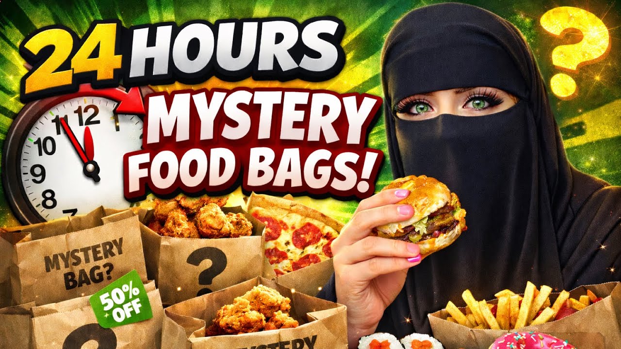 24 Hours Eating Mystery Food Bags 🍕 | Too Good To Go Challenge | Costa, Aldi, Tim Hortons 