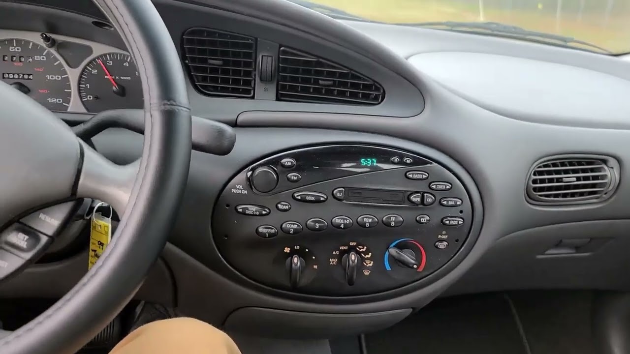 Grandma Special! 1999 Ford Taurus LX GL 3.0 Vulcan pov walkaround test drive 98k miles.  A real Gem!