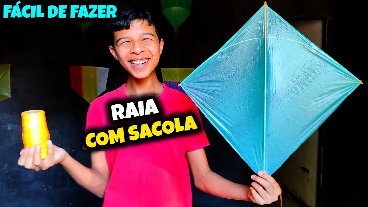 Pipa Raia de Sacola: A Mais Fácil de Fazer e de Voar!