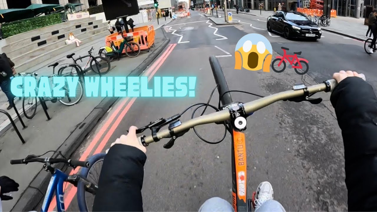 GoPro POV Crazy Wheelies in Stratford! 🚲