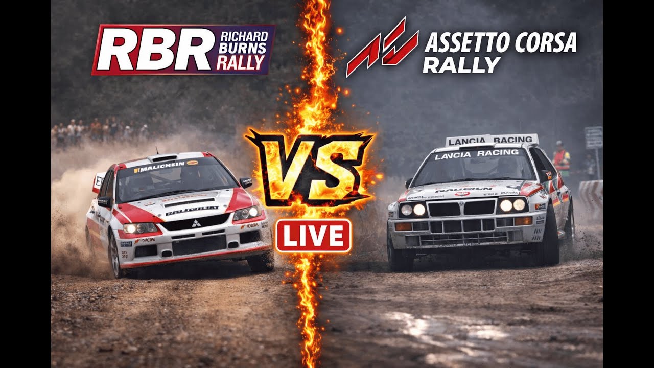 Assetto Corsa Rally VS RBR Rally | Rajdowiec testuje realizm LIVE! | radzio FLAT OUT