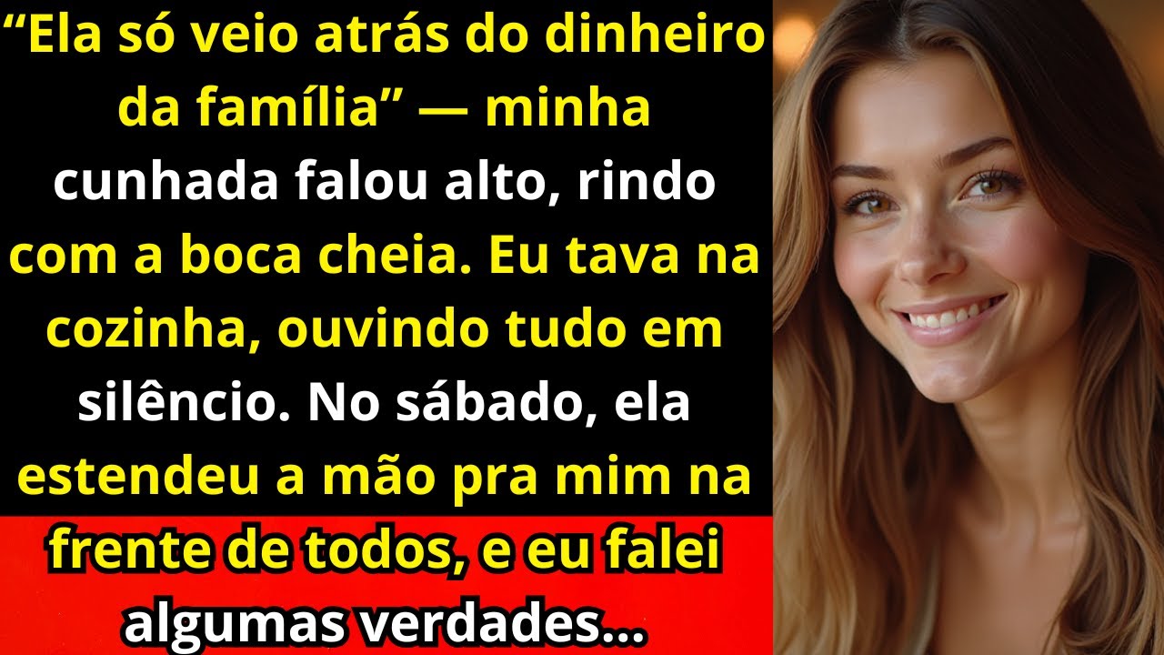 “‘Essa cobra só quer o dinheiro do meu irmão’, cochichou minha cunhada — li os lábios dela...