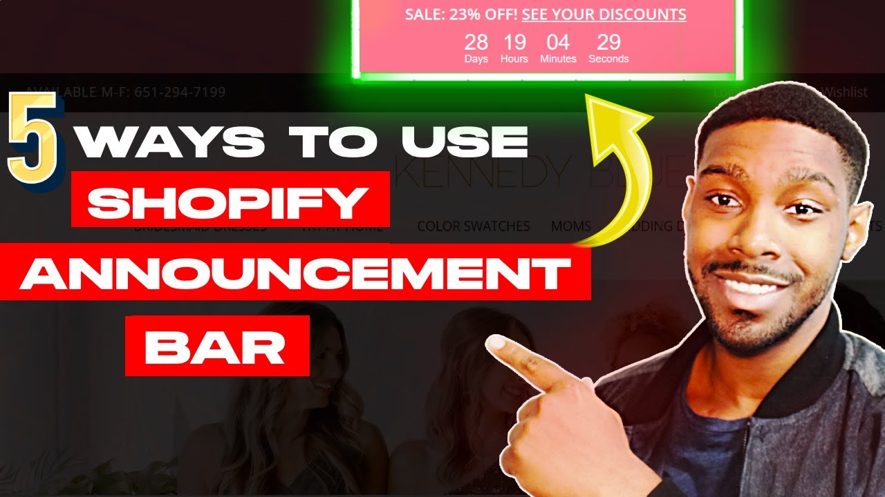 5 Ways to use a Shopify Announcement Bar to Get More Clicks and Sales