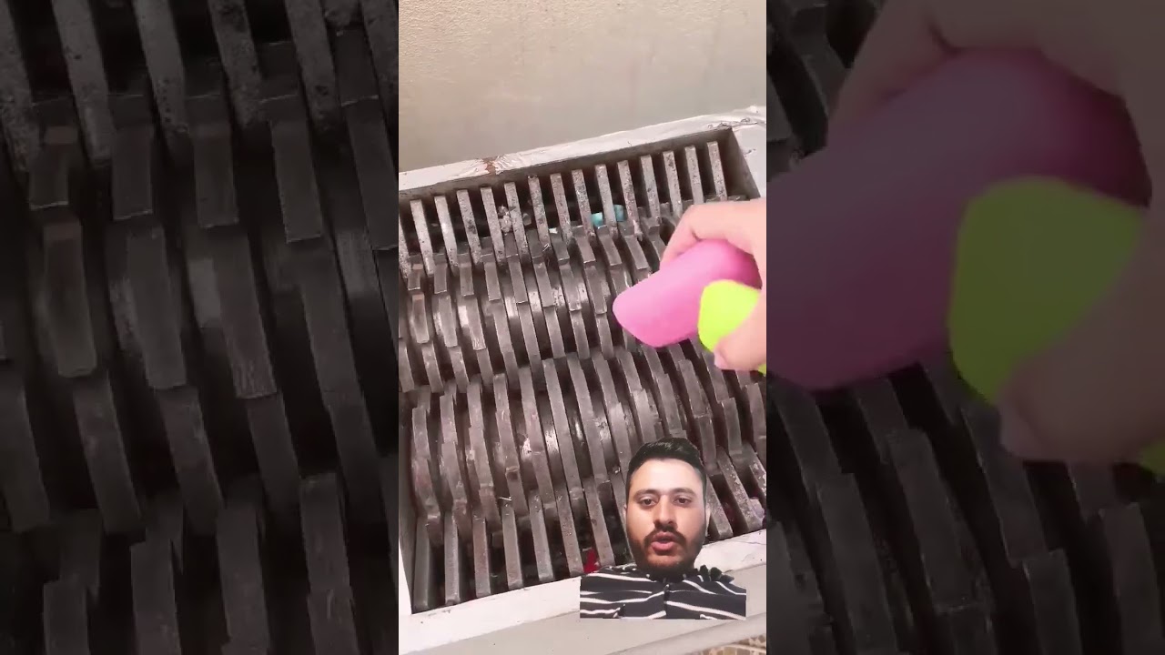 Shredding soap #satisfying #shredder #soap #metalshredder #soapcutting #oddlysatisfying #machine