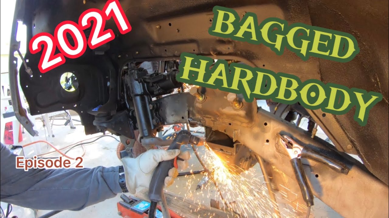 Bagging Nissan Hardbody truck 2021.