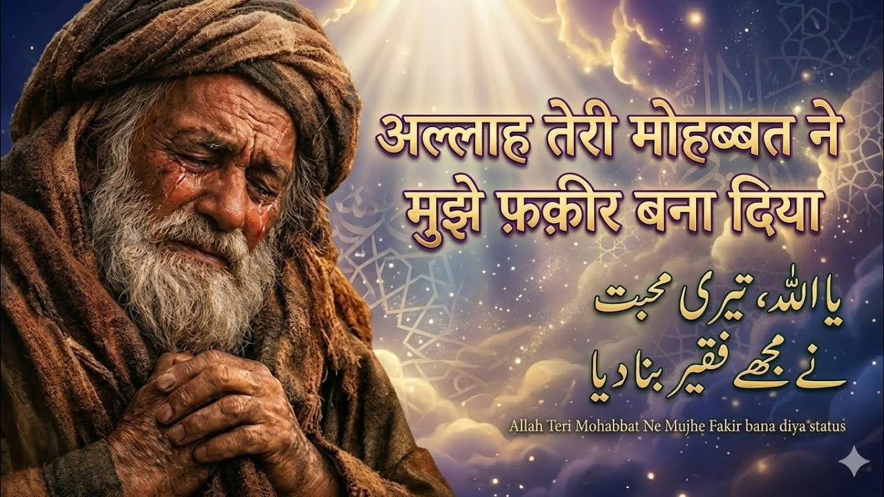 अल्लाह तेरी मोहब्बत में फकीर बन गया | Emotional Sufiyana Qawwali | Heart Touching Islamic Kalam 2026