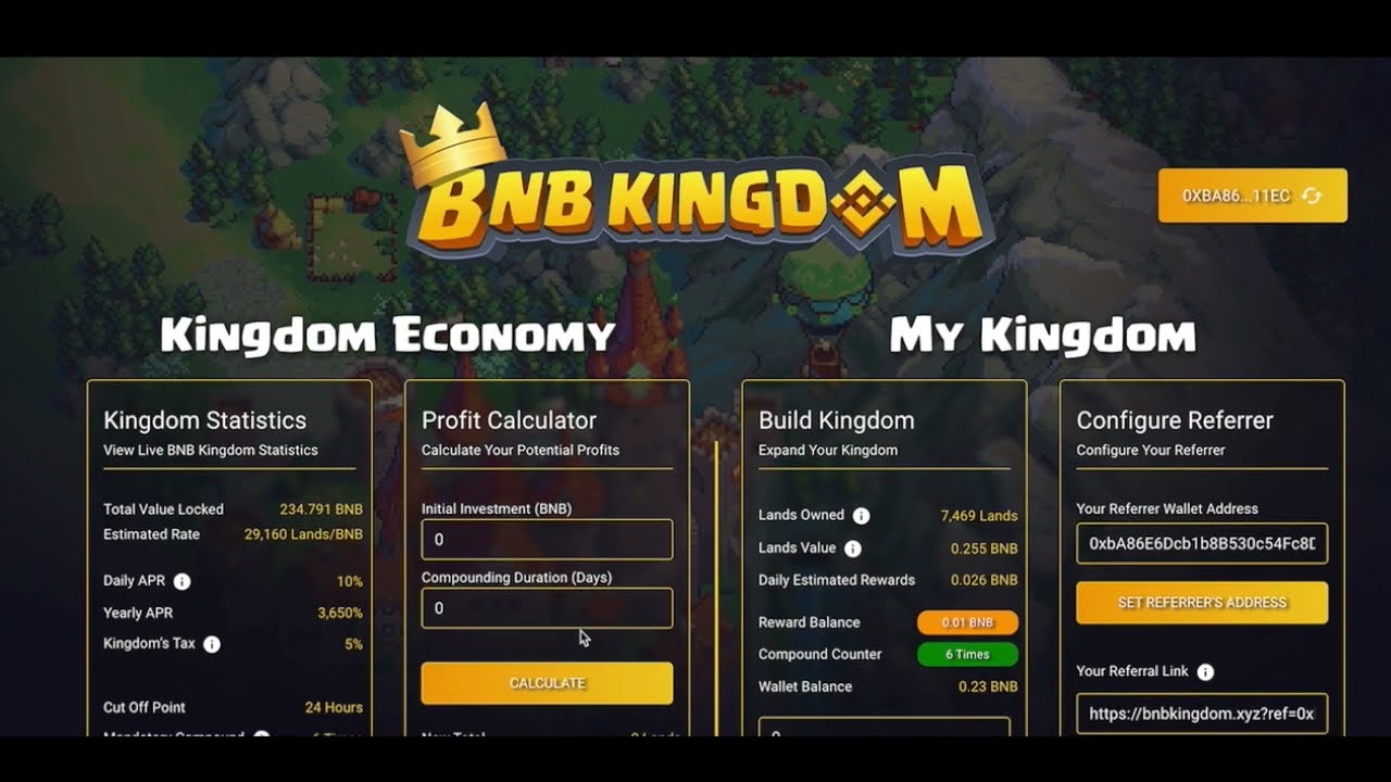 BNB KINGDOM / LIVE CASH OUT / PASSIVE INCOME MINER /