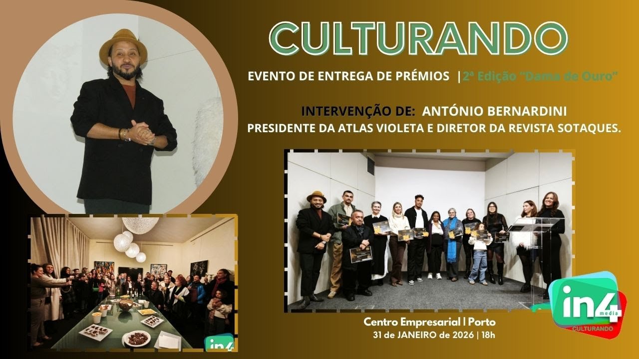 António Bernardini | Presidente da Atlas Violeta e Diretor da Revista Sotaques.