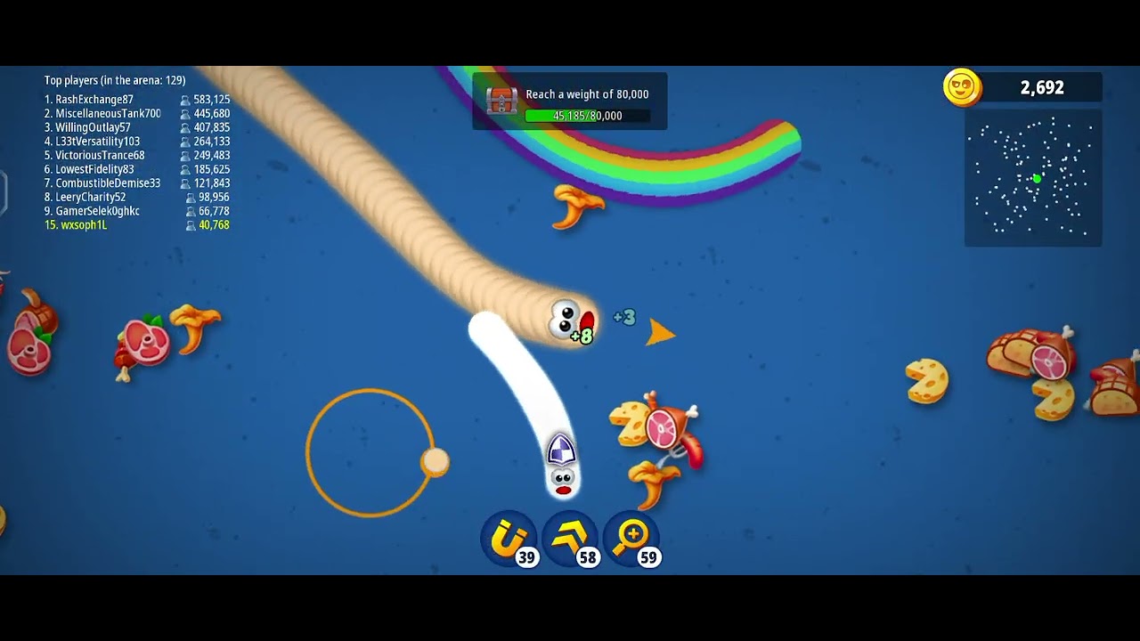 Eight minutes worm zone 🧡🧡🧡