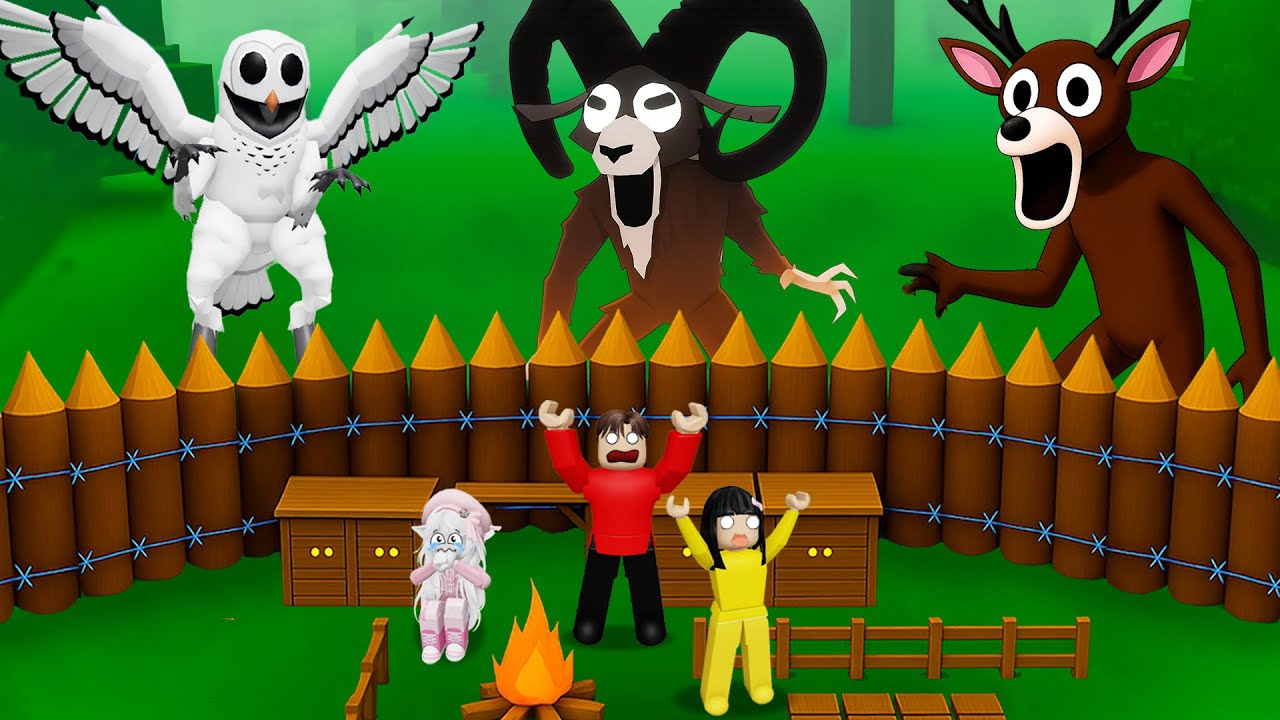 Yuta Mio Lawan Anomali Kambing Dan Buat Markas Aman di Hutan 99 Hari | ROBLOX