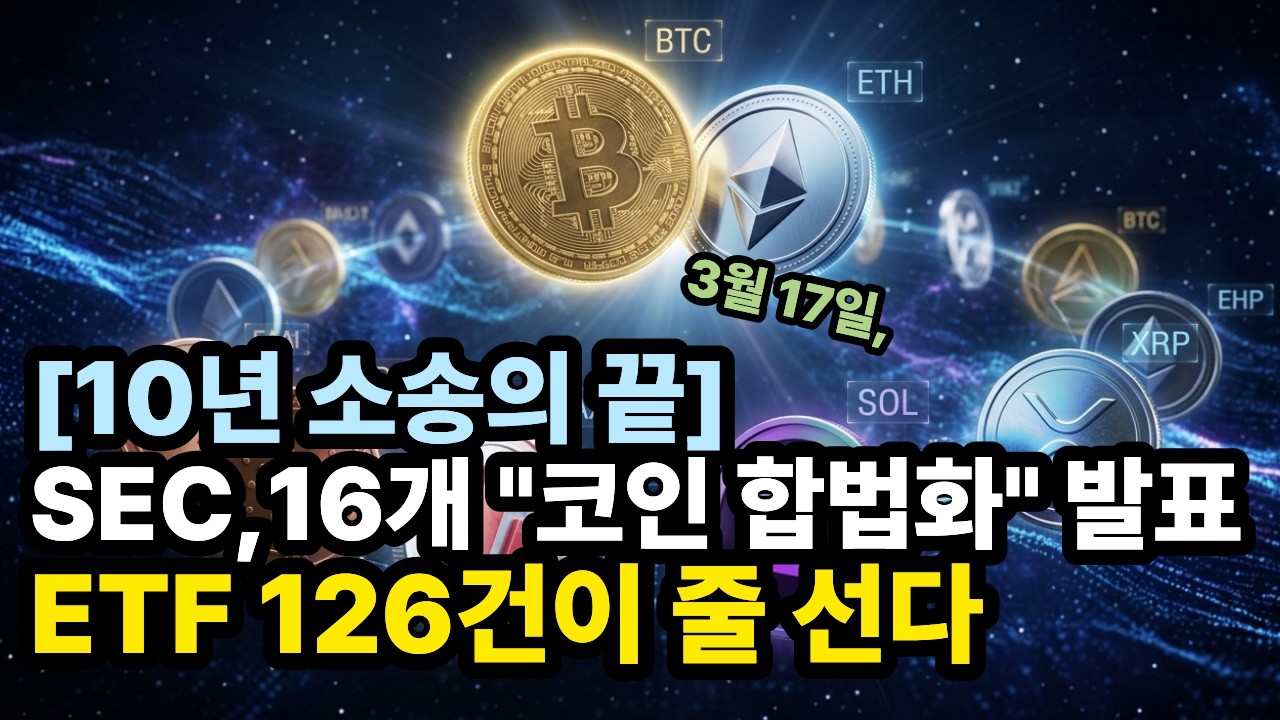 3월 17일, 미국 크립토 역사가 바뀌었다 | SEC 발표부터 클래리티 법안까지 한 번에 (호재와 악재까지 총정리)
