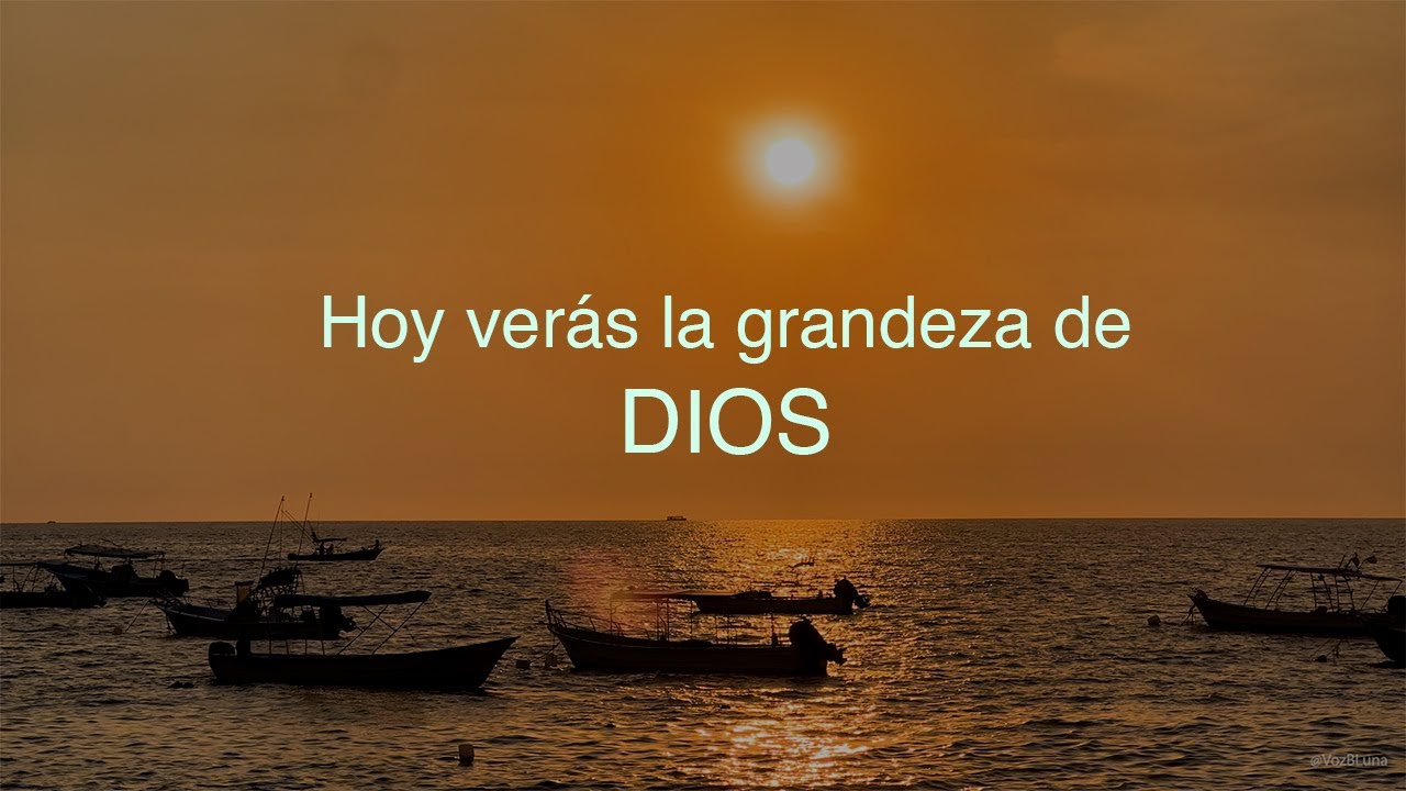 HOY no será un cualquier Día, DIOS te dará su Bondad
