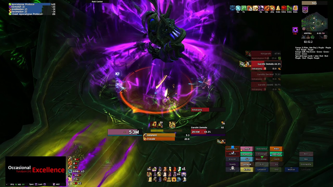 Occasional Excellence vs  Mythic Kin'Garoth