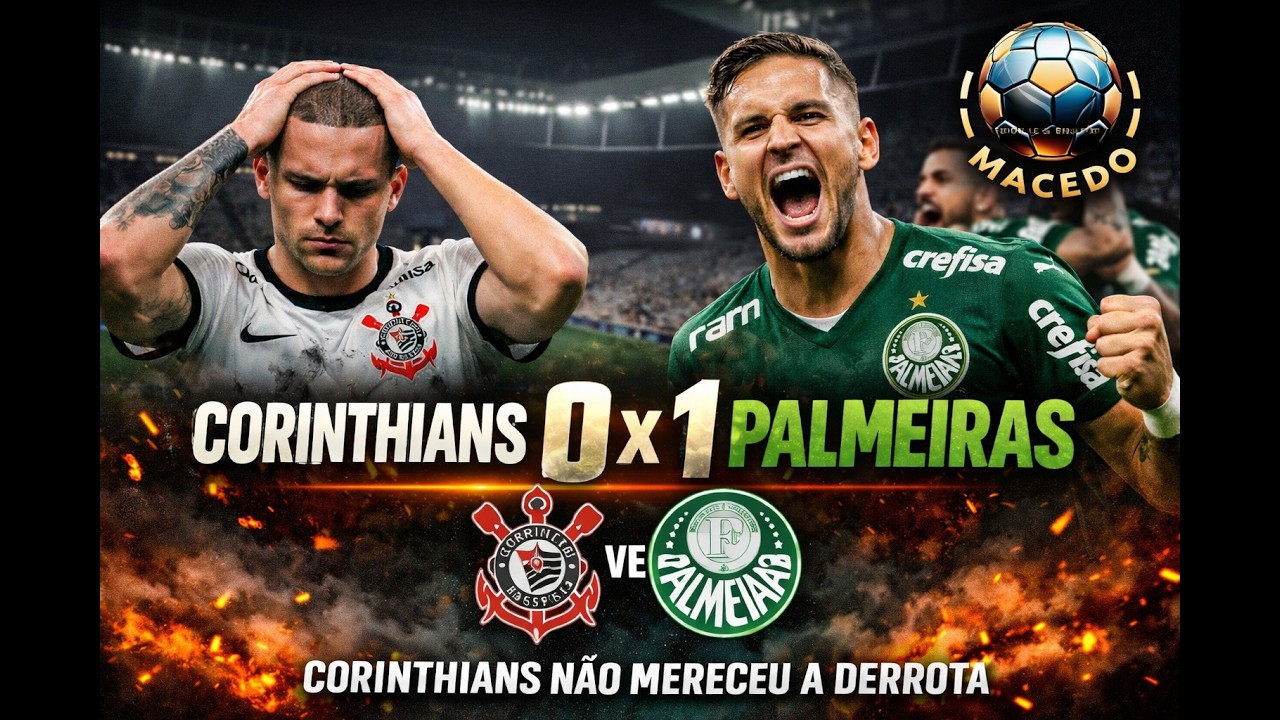 PÓS JOGO CORINTHIANS 0X1 PALMEIRAS