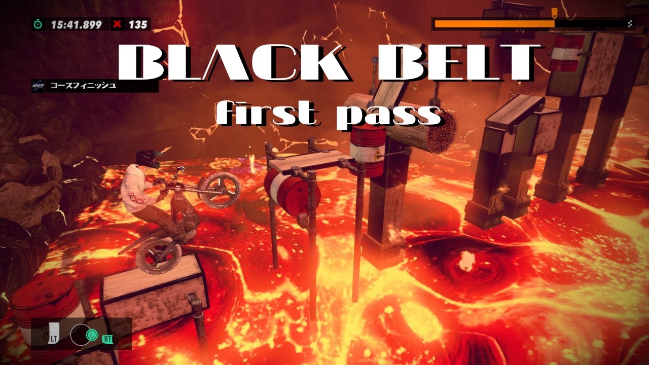 【Trials Rising】BLACK BELT(LV5) first pass【トライアルズライジング】