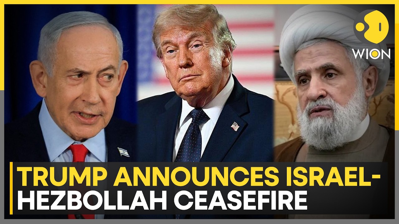 Israel-Lebanon War: Trump Claims Israel & Hezbollah Agree To Halt Fighting |  WION News