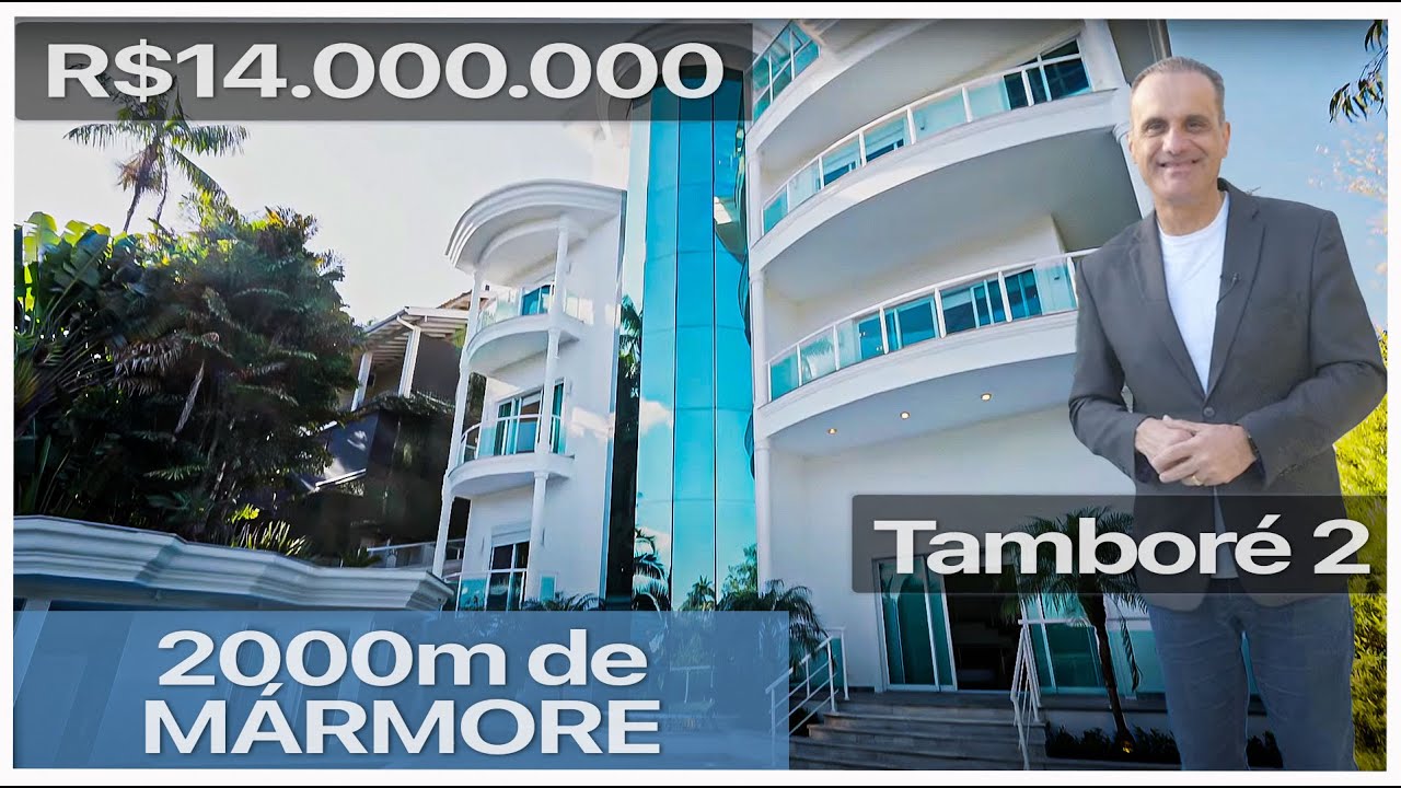 MANSÃO COM 7 SUÍTES E 2000m DE MÁRMORE NO TAMOBORÉ 2 | R$14.000.000,00