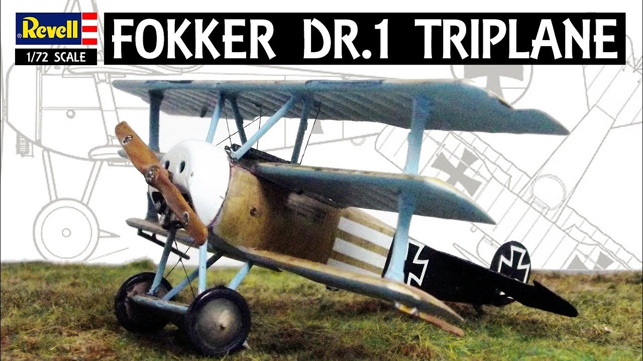 Revell 1/72 Scale Fokker Dr 1 Triplane- Full Build Video