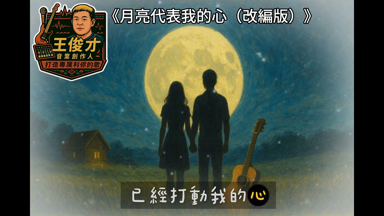 🎵 月亮代表我的心（改編民謠版）重新詮釋這首經典，以溫柔的沙發民謠風格呈現新的情感故事。