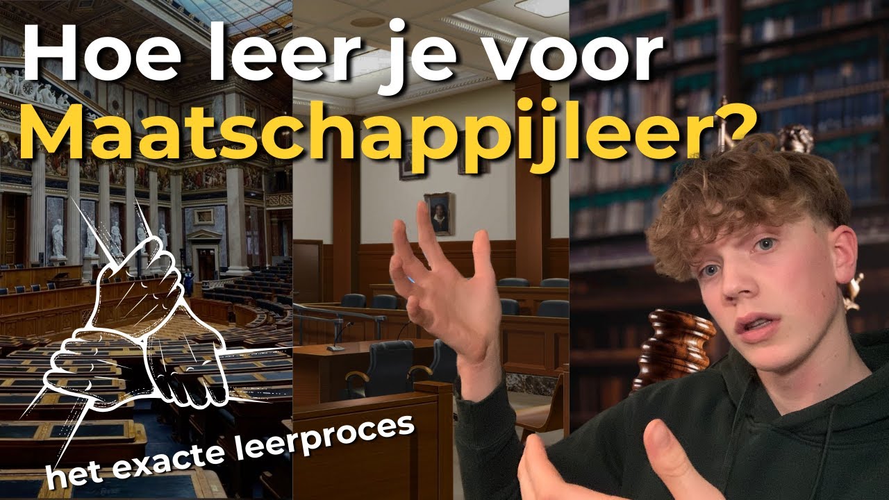 Hoe leer je voor Maatschappijleer?