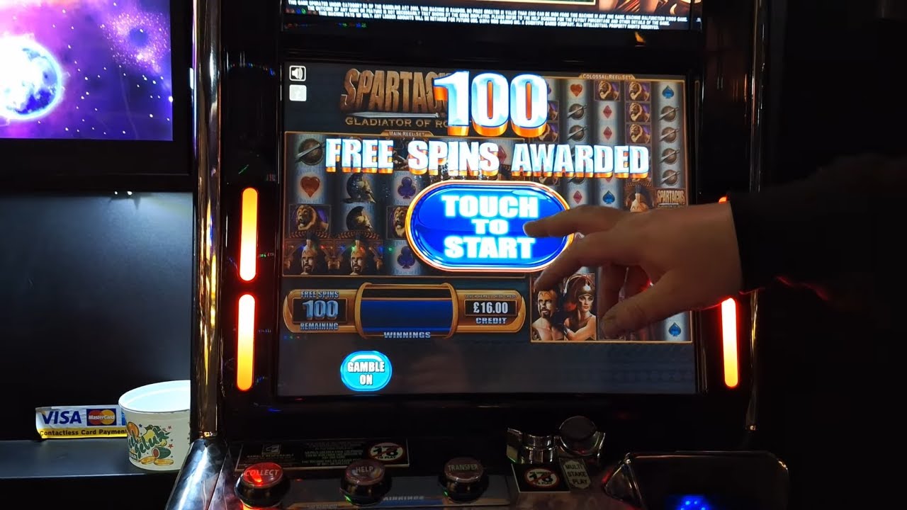UK SLOTS: MAX  SPINS ON SPARTACUS UK SLOT MACHINE CAN IT PAY????