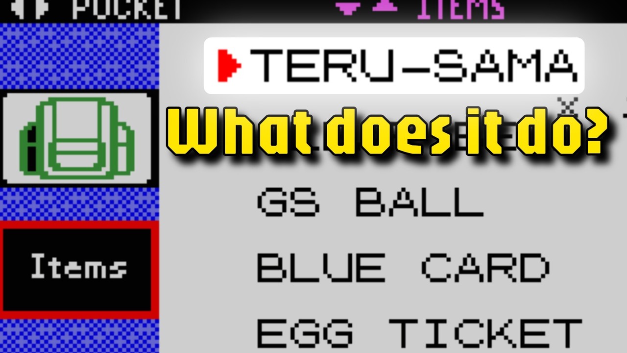 Pok&eacute;mon GSC Glitch Items