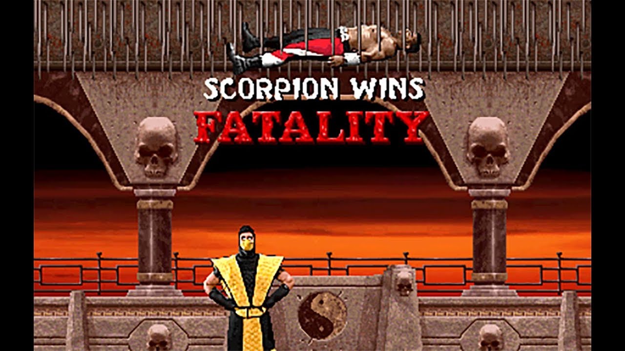 Mortal Kombat II Moves - Scorpion - Pit Fatality